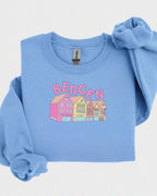 Unisex sweatshirt med teksten “Bergenseren” – tykk og myk collegegenser i klassisk passform, perfekt for hverdagsbruk og bergensvær.