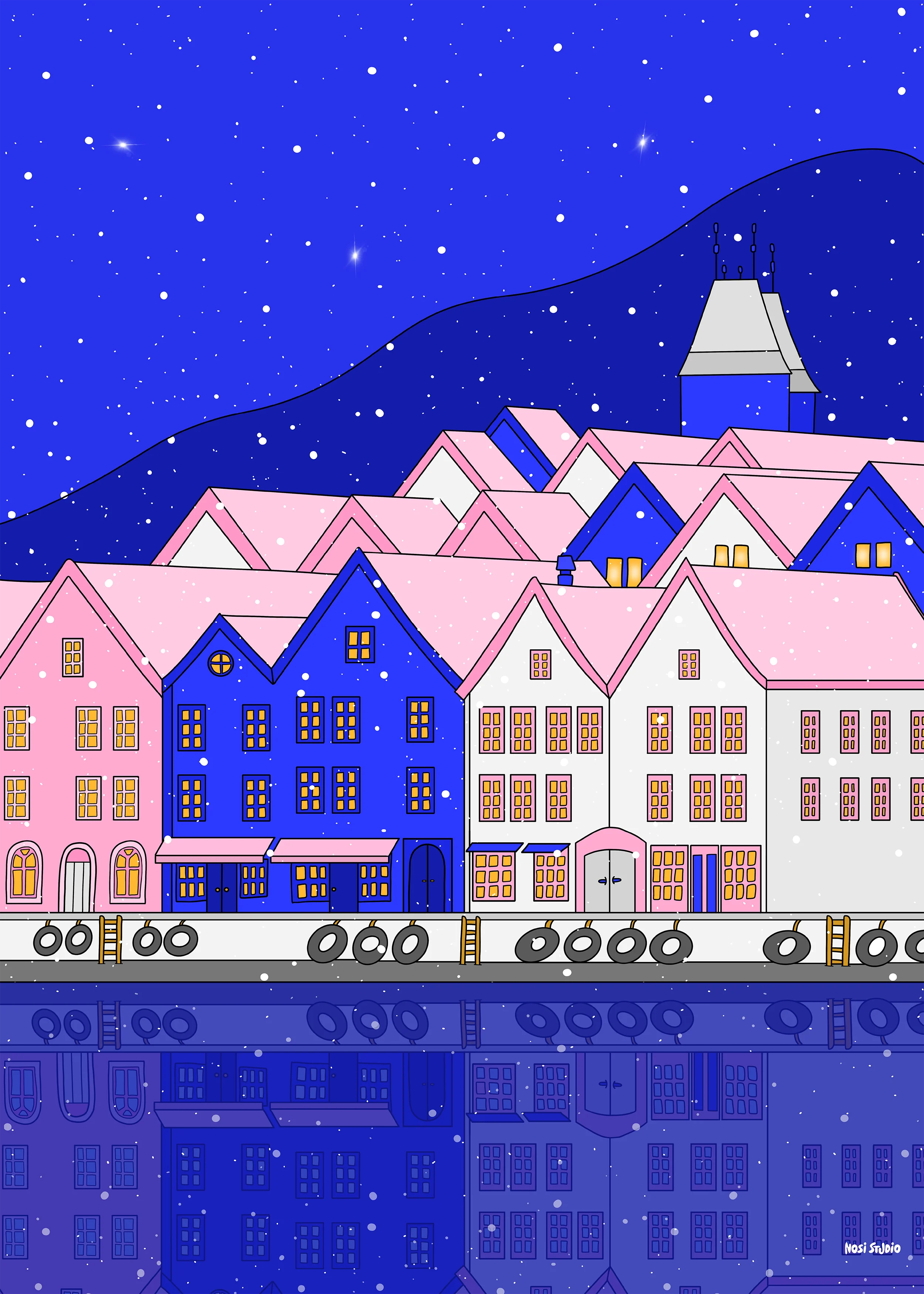 Reflections of Bryggen